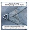 3.94 ft x 8.2 ft Rectangle GREY Shade Sail - The Shady Lady Range