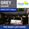 16.4ft x 16.4ft Square GREY The Shady Lady Range