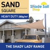 16.4ft x 16.4ft Square SAND The Shady Lady Range