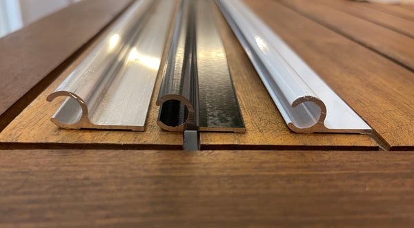 Keder Rope Track - Single Flange 180° All Finishes 3.28FT lengths