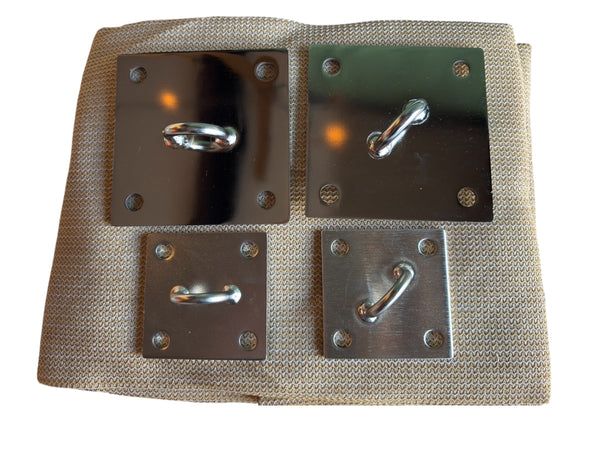 Wall Plate 3.93 x 3.93 In Horizontal Brick Tie Down 304 Stainless Steel 100mm