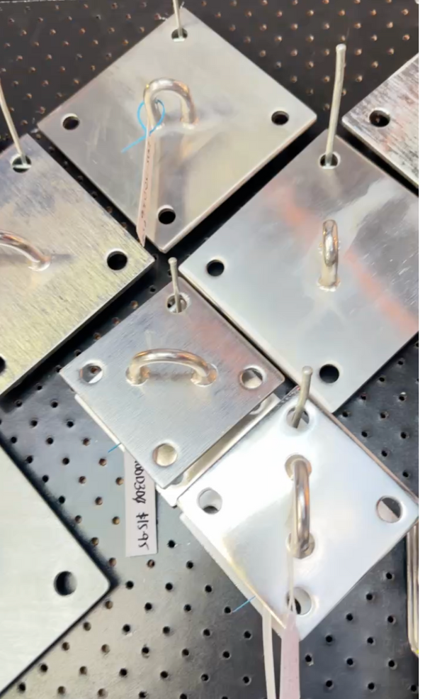 Wall Plate 3.93 x 3.93 In Horizontal Brick Tie Down 304 Stainless Steel 100mm