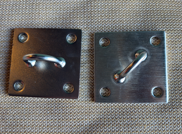 Wall Plate 3.93 x 3.93 In Horizontal Brick Tie Down 304 Stainless Steel 100mm