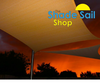 9.8ft x 22.9ft Rectangle SAND The Shady Lady Shade Sail Range