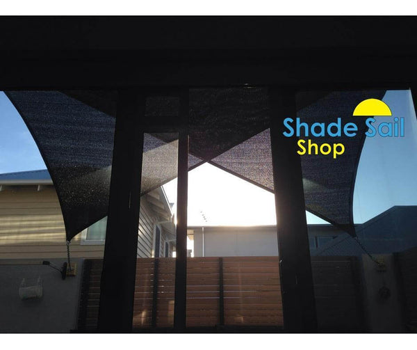 18ft x 18ft Square BLACK The Shady Lady Shade Sail Range