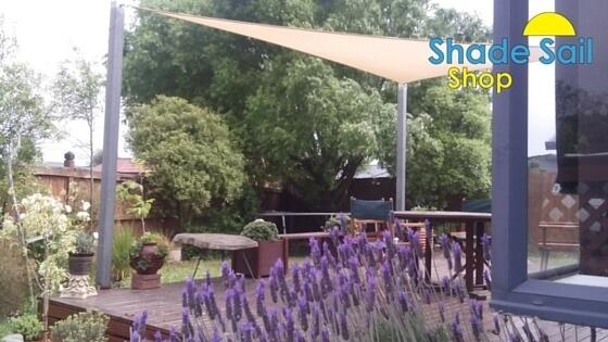 13.1ft x 16.4ft x 16.4ft SAND Triangle The Shady Lady Range