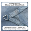 4.9ft x 6.5ft Rectangle GREY The Shady Lady Range