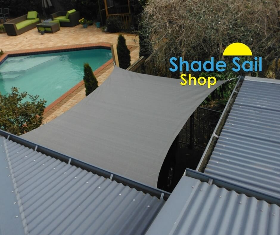 16.4ft x 16.4ft Square GREY The Shady Lady Shade Sails High-Quality ...