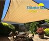 18ft x 18ft Square SAND The Shady Lady Shade Sail Range