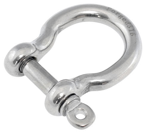 Bow shackle Forged 1/4 (6mm) stainless steel 316