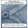 16.4ft x 16.4ft x 23.1ft Right Angle GREY The Shady Lady Shade Sail Range