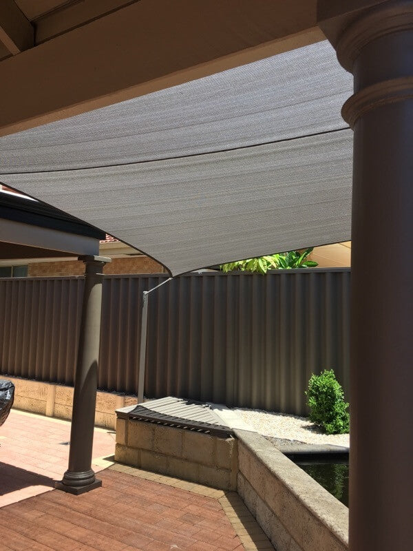 11.8ft x 11.8ft Square GREY The Shady Lady Range