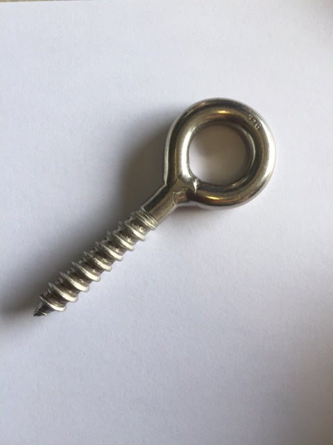 Welded Screw Eye M10 10mm - 50mm thread, overall 106mm