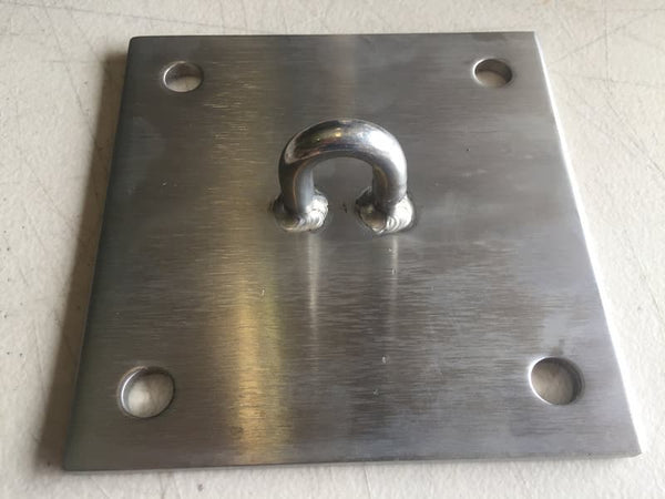 Wall Plate 5.9 x 5.9 Inches Horizontal Stainless Steel 316