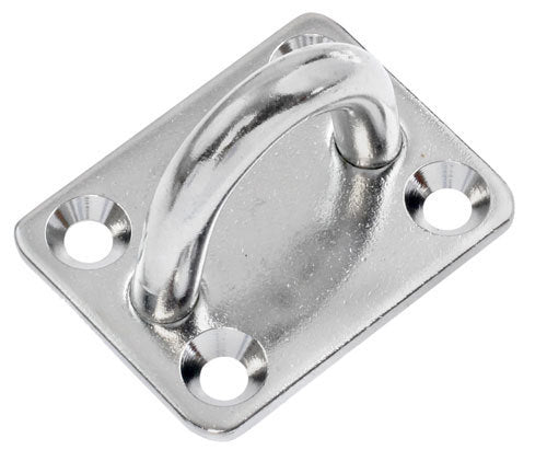 Pad Eye Rectangle Plate 3/8 inch stainless steel