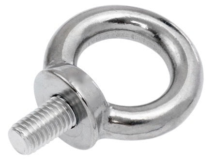 M8 Eye bolt with collar Electropolished 16mm/62mm 316 stainless steel BL2000