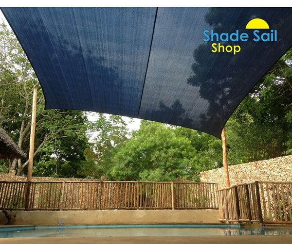 18ft x 18ft Square BLACK The Shady Lady Shade Sail Range