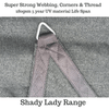 19.6ft x 22.9ft Rectangle BLACK The Shady Lady Shade Sails Range