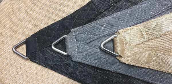 19.6ft x 19.6ft Square BLACK The Shady Lady Shad Sail Range