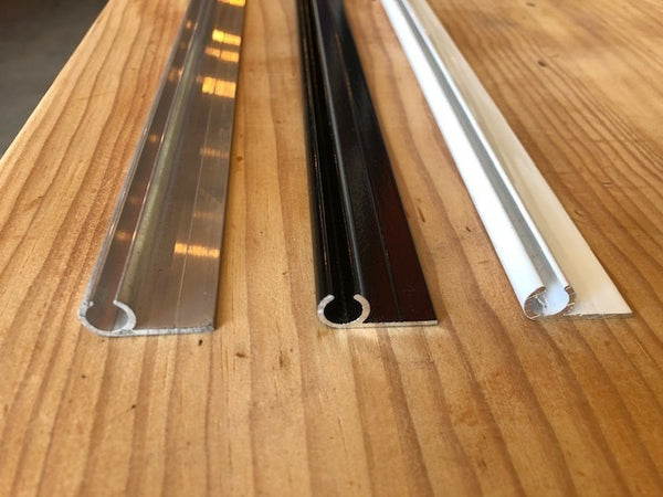 Keder Rope Track - Single Flange 90° All Finishes 3.28FT lengths