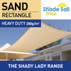 4.9ft x 6.5ft Rectangle SAND The Shady Lady Range