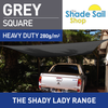 6.5ft x 6.5ft Square GREY The Shady Lady Range
