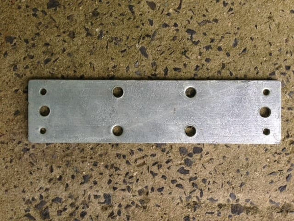 Galvanized 13/16 Inch Backing plate for Fascia Bracket | 20mm Rafter Bracket Assembly