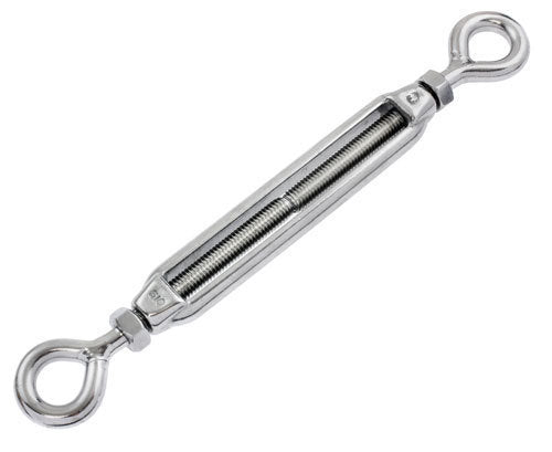 Turnbuckle 1/4 inch (6mm) Eye Eye stainless steel 316 (Electropolished)