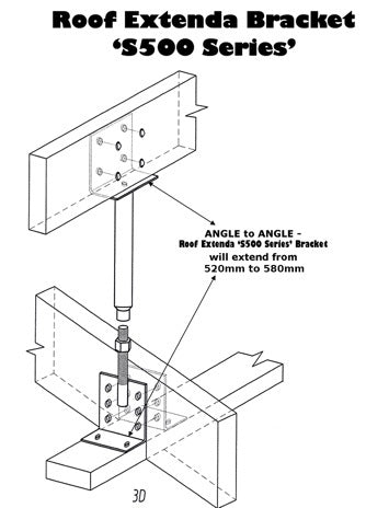 S400 Series Roofing Extenda Bracket with Weather Seal