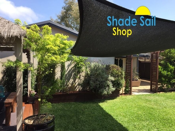 19.6ft x 19.6ft Square BLACK The Shady Lady Shad Sail Range